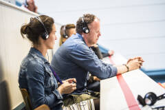 Audiowandeling in het Koninklijk Atheneum Antwerpen (Foto: Sigrid Spinnox)