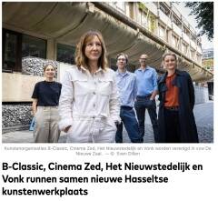 B-Classic, Cinema ZED, Het nieuwstedelijk en Vonk blazen samen leven in kunstenwerkplaats aan Groenplein