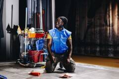 De poetsman